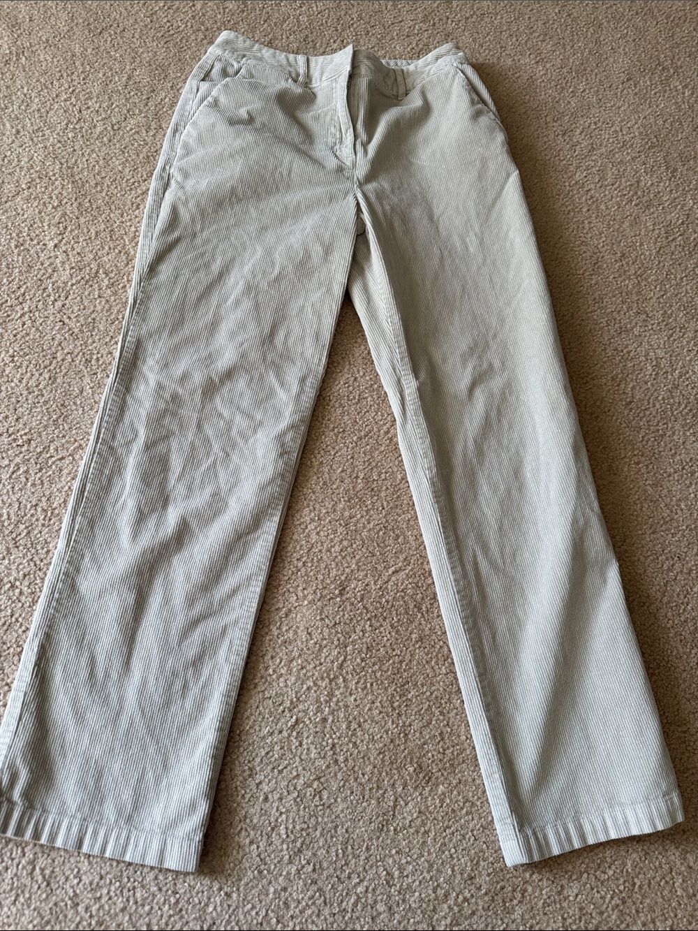 Talbots Light Beige/Taupe Corduroy Trousers